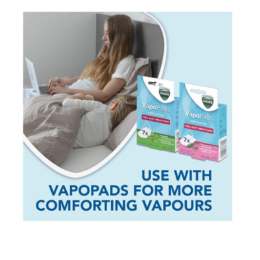 Vicks Personal Steam Inhaler With Two Scent Pads, V1300