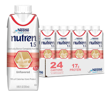 Nutren 1.5 High Calorie, Unflavored Liquid Nutrition, 8.45 Ounce (Pack Of 24)