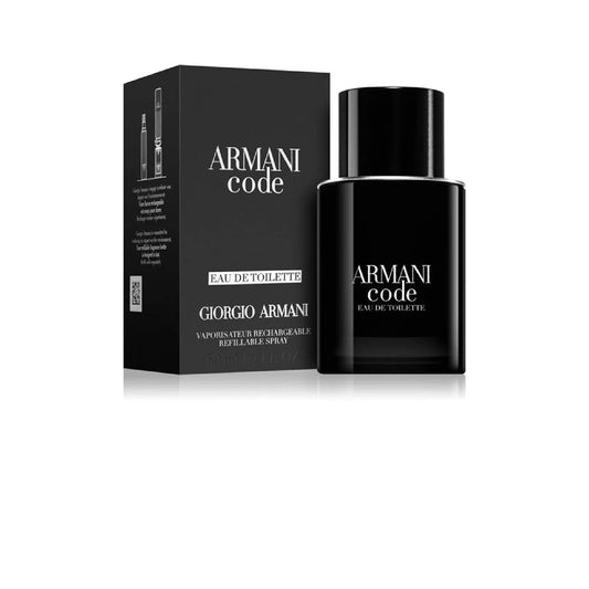 Armani Code Eau De Toilette Refillable For Men
