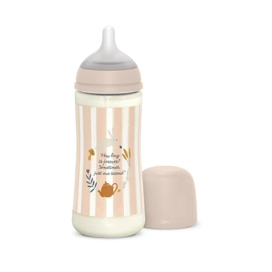 Suavinex Wonderland Sx Pro Physiological Anti-Colic Baby Bottle L Dense Flow 6 M+ Pink