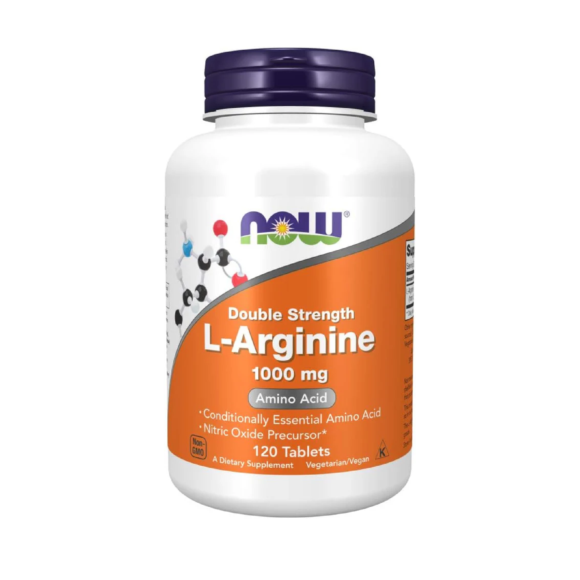 Now Foods Supplements, L-Arginine 1,000 Mg, Nitric Oxide Precursor*, Amino Acid, 120 Tablets