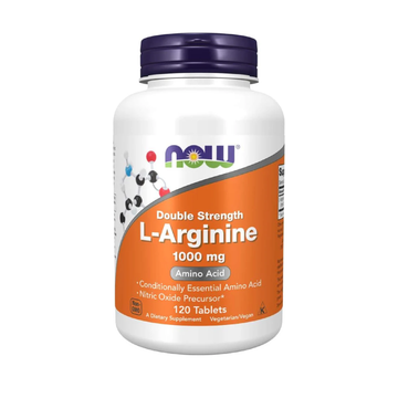 Now Foods Supplements, L-Arginine 1,000 Mg, Nitric Oxide Precursor*, Amino Acid, 120 Tablets