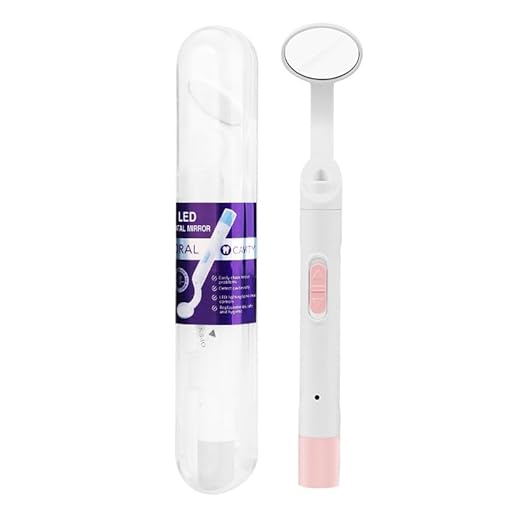 Watles Rechargeable LED Dental Mirror – Anti-Fog Tooth Mirror with Light for Home Use | Professional Oral Care Tool