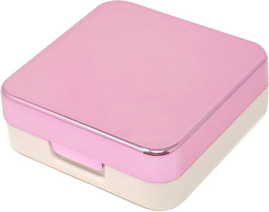 Contact Lens Travel Kit – Mini Contact Lens Case with Mirror, Tweezers & Solution Bottle | Portable Contact Lens Box (Compact & Stylish Design)