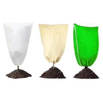 Plant Cover Drawstring Tree Cover, Winter Freeze Plant Protection, Tree Jacket Frost Blanket For Outdoor Plants, 31" X 40"