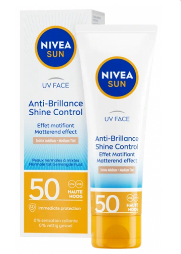 Nivea Sun Uv Face Anti-Shine Medium Tint Spf50 50 Ml