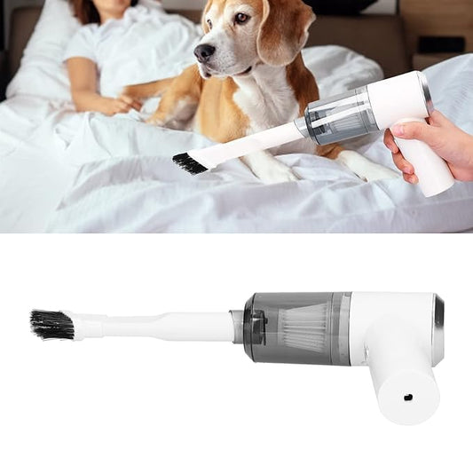 2-in-1 Handheld Wirless Pet & Car Vacuum Cleaner – Wireless Portable Vacuum with Strong Suction & Blower for Pet Hair, Car & Home Cleaning
