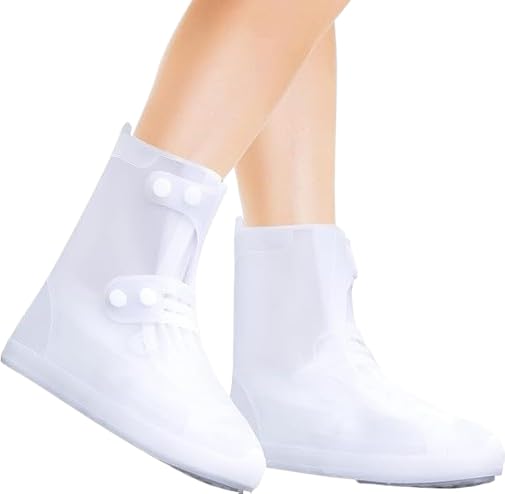 Reusable Silicone Shoe Covers – Waterproof, Non-Slip, Foldable Rain Boots for Men & Women