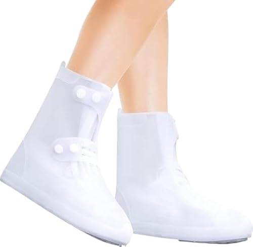 Reusable Silicone Shoe Covers – Waterproof, Non-Slip, Foldable Rain Boots for Men & Women