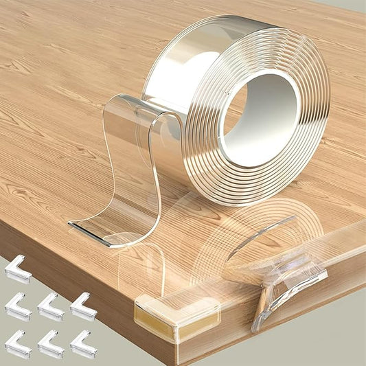 Transparent Corner Protectors for Kids – Baby Safety Edge & Corner Guards Set for Furniture, Including 3cm Width Edge Protection Strips in 5m & 10m Lengths