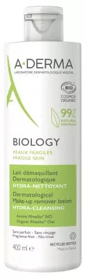 A-Derma Biology Organic Dermatological Cleansing Milk 400Ml