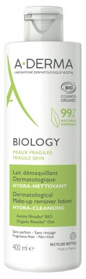 A-Derma Biology Organic Dermatological Cleansing Milk 400Ml