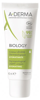 A-Derma Biology Hydrating Dermatological Light Cream Organic 40Ml