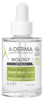 A-Derma Biology Hyalu Serum 3-In-1 Organic 30Ml