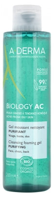 A-Derma Biology Ac Cleansing Foaming Gel Purifying Organic 200Ml