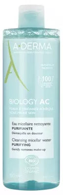 A-Derma Biology Ac Cleansing Micellar Water Purifying Organic 400Ml