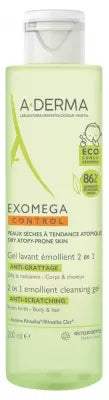 A-Derma Exomega Control 2In1 Emollient Cleansing Gel 200Ml