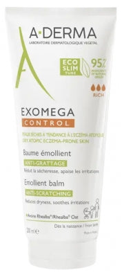 A-Derma Exomega Control Anti-Itching Emollient Balm Eco-Slim Tube 200Ml