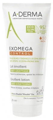 A-Derma Exomega Control Emollient Lotion Anti-Scratching Eco Designed Tube 200Ml