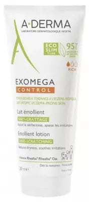 A-Derma Exomega Control Emollient Lotion Anti-Scratching Eco Designed Tube 200Ml