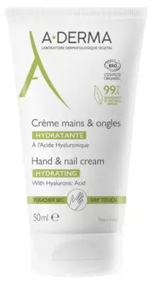 A-Derma Hand & Nail Cream Hydrating Organic 50Ml