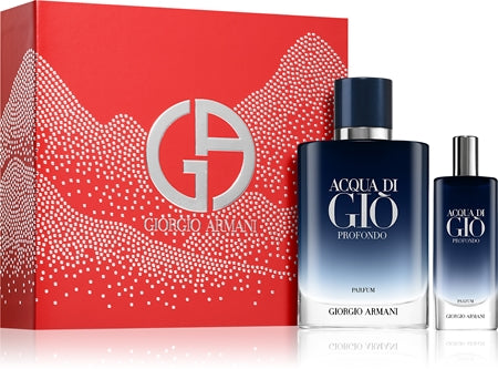 Armani Acqua Di Giò Profondo Parfum Gift Set For Men 