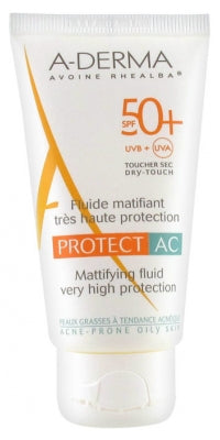 A-Derma Protect Ac Mattifying Fluid Very High Protection Spf50+ 40Ml