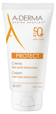 A-Derma Protect Cream Very High Protection Spf50+ Fragrance Free 40Ml