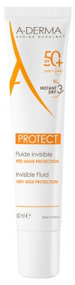 A-Derma Protect Invisible Fluid Very High Protection Spf50+ 40Ml