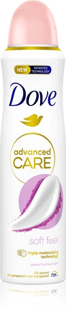 Dove Advanced Care Soft Feel Antiperspirant Spray 72H 
