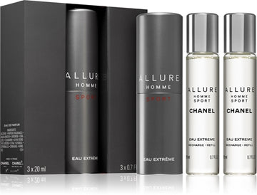 Chanel Allure Homme Sport Eau Extreme Eau De Parfum (1X Refillable + 2 X Refill) For Men 