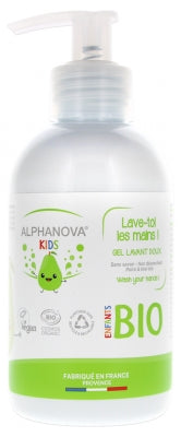 Alphanova Kids Lave-Toi Les Mains ! Soft Cleansing Gel Pear & Kiwi Organic 250Ml