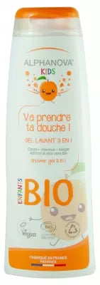 Alphanova Kids Va Prendre Ta Douche ! Shower Gel 3 In 1 Apricot Organic 250Ml