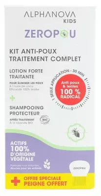 Alphanova Kids Zéropou Anti-Lice Kit Complete Treatment