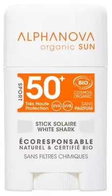 Alphanova Sun Face Stick White Shark Spf50+ Organic 12G