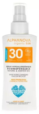 Alphanova Sun Spf30 Travel Size Fragrance-Free Organic 90G