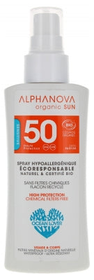 Alphanova Sun Spf50 Travel Size Fragrance Free Organic 90G