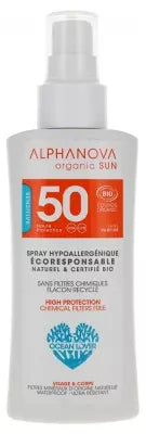 Alphanova Sun Spf50 Travel Size Fragrance Free Organic 90G