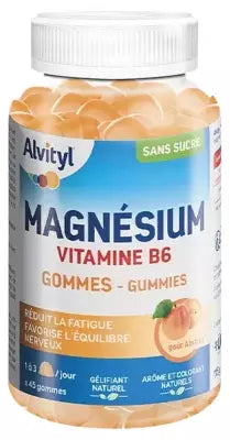 Alvityl Magnesium Vitamin B6 Apricot 45 Gummies