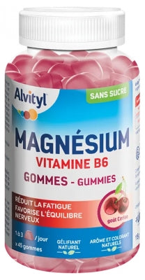 Alvityl Magnesium Vitamin B6 Cherry 45 Gummies