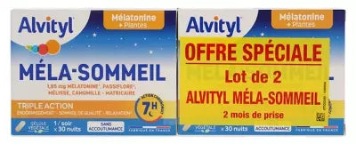 Alvityl Méla-Sommeil Nuit Set Of 2 X 30 Capsules