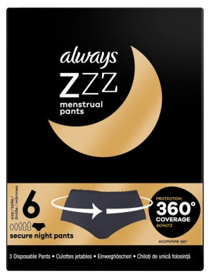 Always Zzz 3 Hygienic Disposable Panties Size 36-44