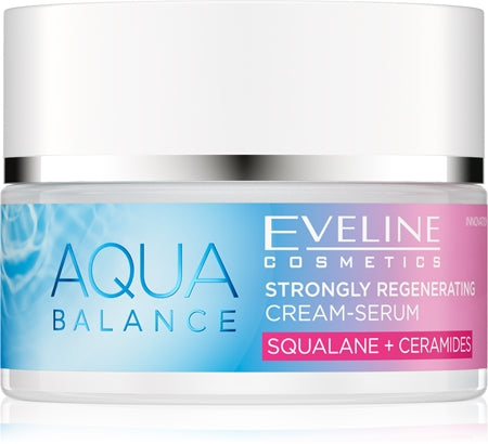Eveline Cosmetics Aqua Balance Squalane + Ceramides Intensive Regenerating Cream With Moisturising Effect 
