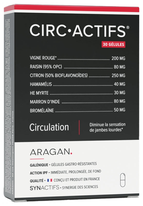 Aragan Synactifs Circactifs 30 Capsules