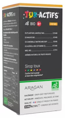 Aragan Synactifs Tuxactifs 3+ Organic 125 Ml