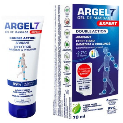 Argel7 Expert Double Action Massage Gel 70Ml