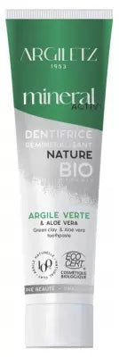 Argiletz Mineral Activ' Remineralising Toothpaste Green Clay & Aloe Vera Organic 75Ml