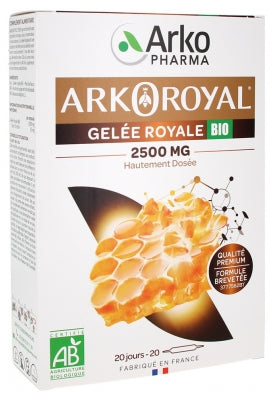 Arkopharma Arko Royal Organic Royal Jelly 2500Mg 20 Phials