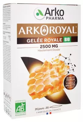 Arkopharma Arko Royal Organic Royal Jelly 2500Mg 20 Phials