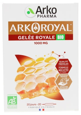 Arkopharma Arko Royal Hive Treasure Organic Royal Jelly 1000Mg 20 Phials